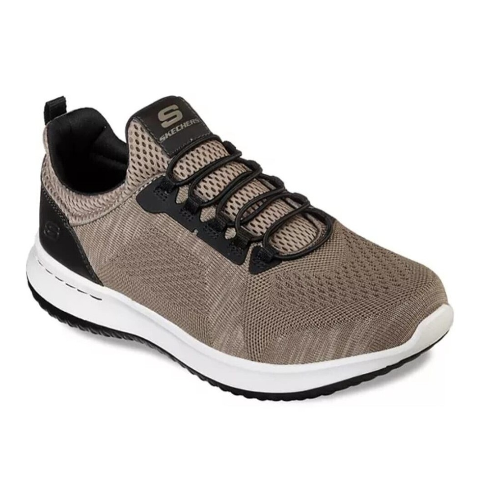 Skechers NWT Relaxed Fit Delson Brewton Men's Sneaker Air Cooled Casual Sz 7